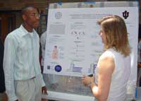 Student Presenting Poster